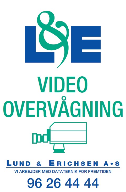 Skilt L&E videoovervågning